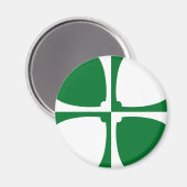 Flag of Kirkcudbrightshire Magnet (Vorderseite/Rückseite)