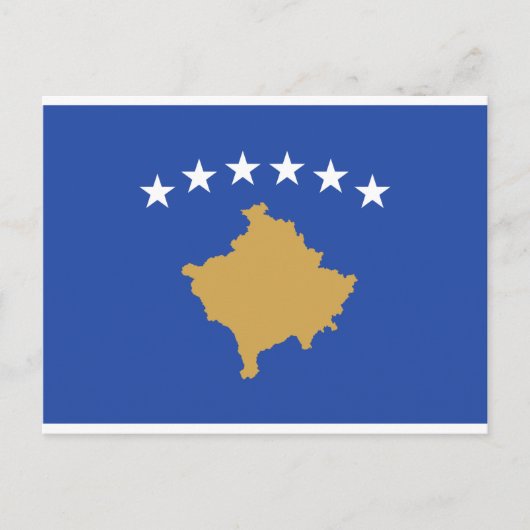 Flag_of_Kosovo Postkarte (Vorderseite)