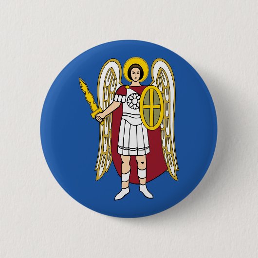 Flag of Kyiv Button (Vorderseite)