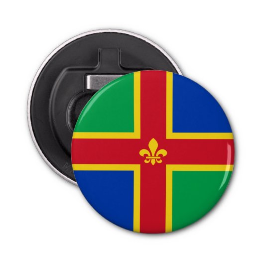 Flag of Lincolnshire Bottle Opener Flaschenöffner (Vorderseite)