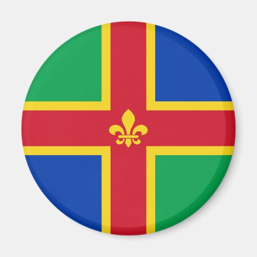 Flag of Lincolnshire Magnet (Vorne)
