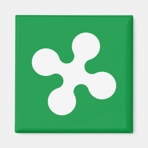 Flag of Lombardia (Italy)  Magnet