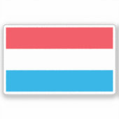 Flag of Luxembourg custom-cut Aufkleber (Vorderseite)