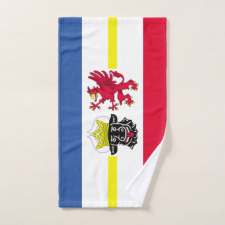 Flag of Mecklenburg-Western Pomerania Hand Towel Handtuch