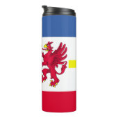 Flag of Mecklenburg-Western Pomerania Thermal Tumb Thermosbecher (Nach rechts gedreht)