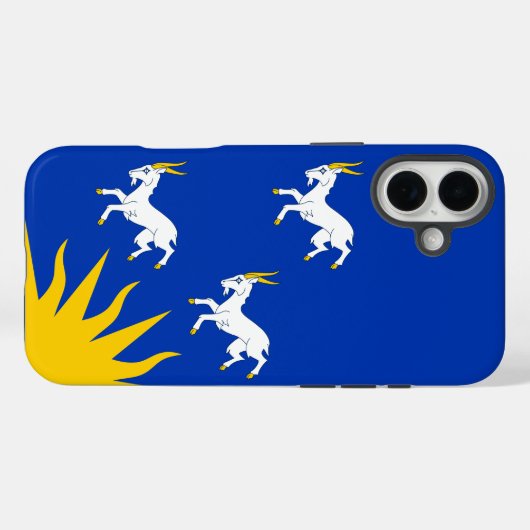 Flag of Merionethshire Case-Mate iPhone Case (Rückseite (Horizontal))