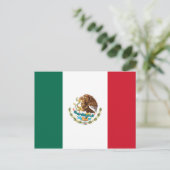 Flag of Mexico Postkarte (Stehend Vorderseite)