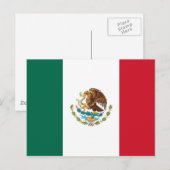 Flag of Mexico Postkarte (Vorne/Hinten)