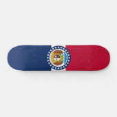 Flag of Missouri Skateboard (Horizontal)