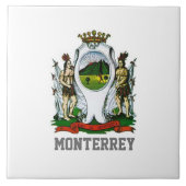 Flag of Monterrey, Nuevo León - MEXICO Fliese (Vorderseite)