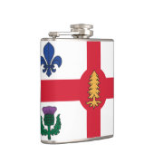 Flag of Montreal, Quebec Flask Flachmann (Rechts)