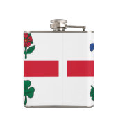Flag of Montreal, Quebec Flask Flachmann (Rückseite)