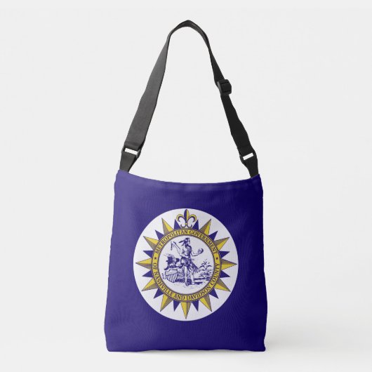 Flag of Nashville, Tennessee Crossbody Bag Tragetaschen Mit Langen Trägern (Vorderseite)