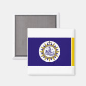 Flag of Nashville Tennessee Magnet (Vorderseite/Rückseite)