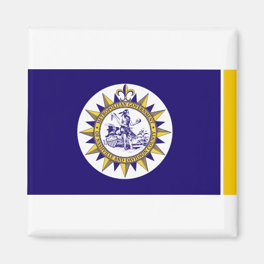 Flag of Nashville Tennessee Magnet (Vorne)