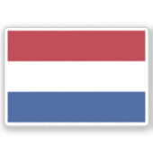 Flag of Netherlands custom-cut Aufkleber (Vorderseite)