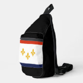 Flag of New Orleans, Louisiana  Crossbody Bag (Rechte Ecke)