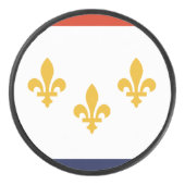 Flag of New Orleans, Louisiana Hockey Puck (Vorderseite)