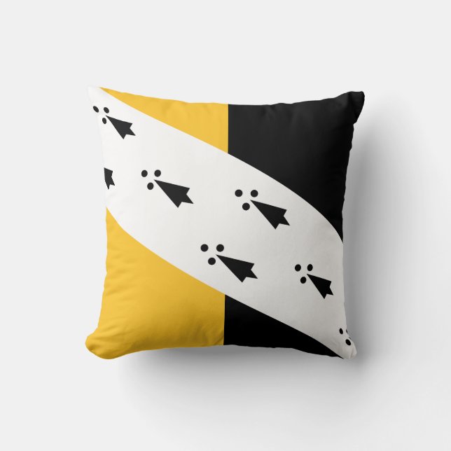 Flag of Norfolk Throw Pillow Kissen (Vorderseite)