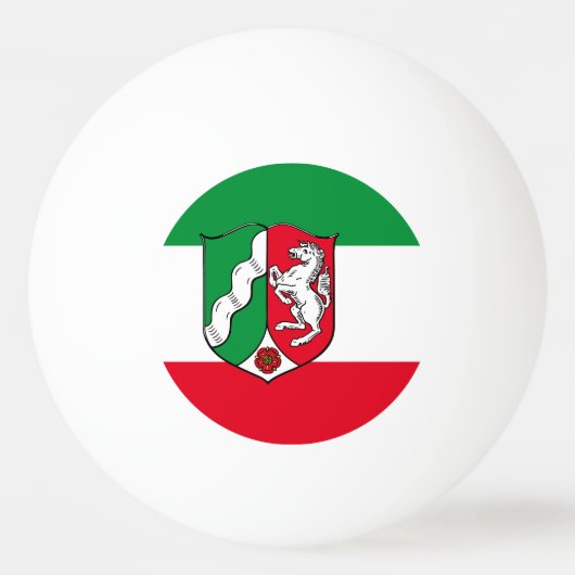 Flag of North-Rhine Westphalia Ping-Pong Ball (Vorderseite)