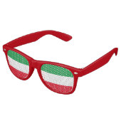 Flag of North-Rhine Westphalia Retro Sunglasses Partybrille (Schrägansicht)