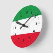Flag of North-Rhine Westphalia Square Wall Clock Runde Wanduhr (Winkel)