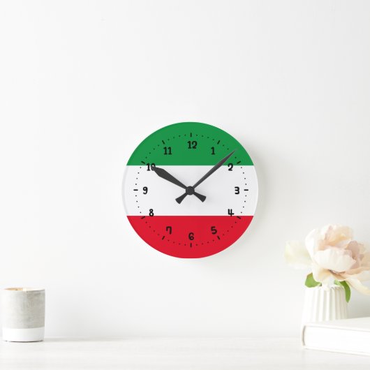 Flag of North-Rhine Westphalia Square Wall Clock Runde Wanduhr (Zuhause)
