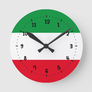Flag of North-Rhine Westphalia Square Wall Clock Runde Wanduhr