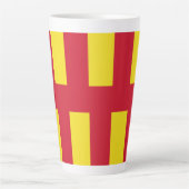 Flag of Northumberland Latte Mug Milchtasse (Vorderseite)