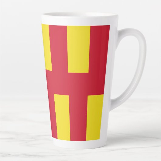 Flag of Northumberland Latte Mug Milchtasse (Rechts)