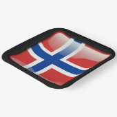 Flag_of_Norwegen Pappteller (Gewinkelt)