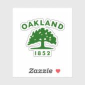 Flag of Oakland, California Aufkleber (Blatt)