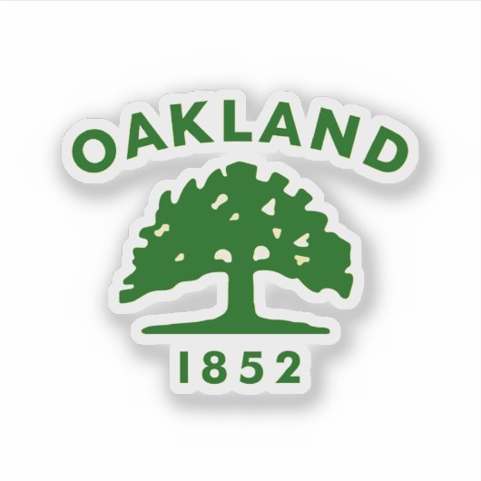 Flag of Oakland, California Aufkleber (Vorderseite)