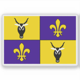 Flag of of Antananarivo, Republic of Madagascar Aufkleber