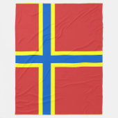 Flag of Orkney Fleecedecke (Vorderseite)