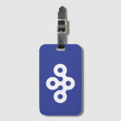 Flag of Osaka Prefecture, Japan Gepäckanhänger (Vorderseite Vertikal)