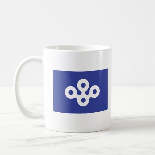 Flag of Osaka Prefecture, Japan Kaffeetasse (Links)