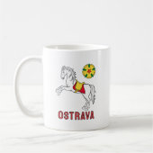 Flag of Ostrava, Czech Republic Kaffeetasse (Links)