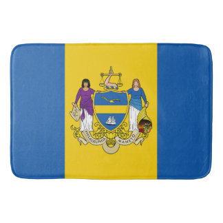 Flag of Philadelphia, Pennsylvania Badematte