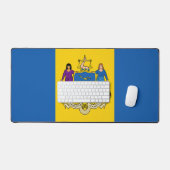 Flag of Philadelphia, Pennsylvania Schreibtischunterlage (Tastatur & Maus)