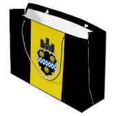 Flag of Pittsburgh, Pennsylvania Large Gift Bag Große Geschenktüte (Rückseite Schrägansicht)
