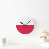 Flag of Poland Runde Wanduhr (Zuhause)