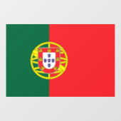 Flag of Portugal custom-cut Fensteraufkleber (Blatt)