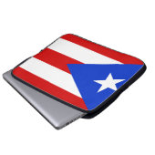 Flag of Puerto Rico Laptopschutzhülle (Vorne Knopf)