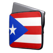 Flag of Puerto Rico Laptopschutzhülle (Vorderseite Links)