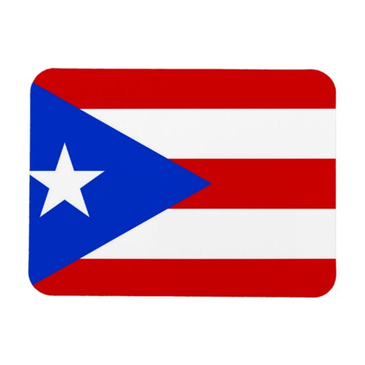 Flag of Puerto Rico Magnet (Horizontal)