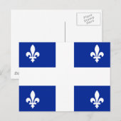 Flag of Quebec Postkarte (Vorne/Hinten)