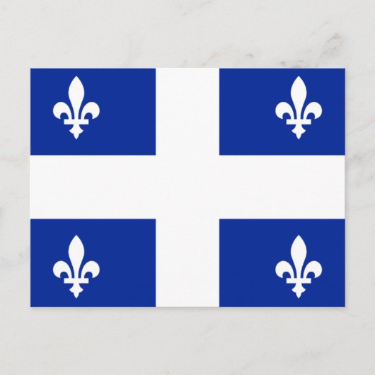Flag of Quebec Postkarte (Vorderseite)