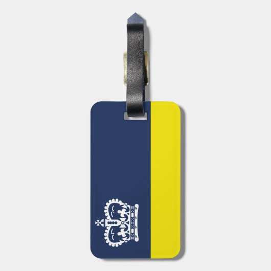 Flag of Regina, Saskatchewan Gepäckanhänger (Rückseite vertikal)