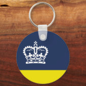Flag of Regina, Saskatchewan Keychain Schlüsselanhänger (Rückseite)